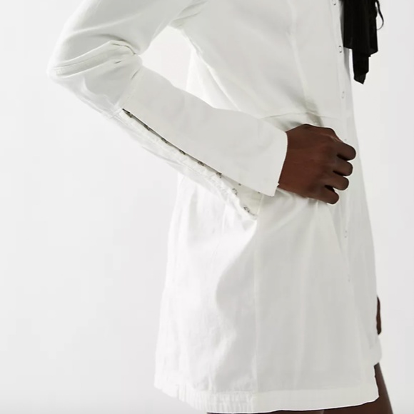 Free People Thea Mini Dress in white Size M - Picture 3 of 4